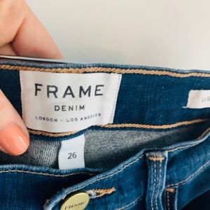 FRAME Le Skinny distressed jeans